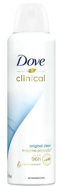 Dove Clinical Protection Antiperspirant Deodorant Spray 150 ml for long-lasting sweat and odor protection with gentle skin care.