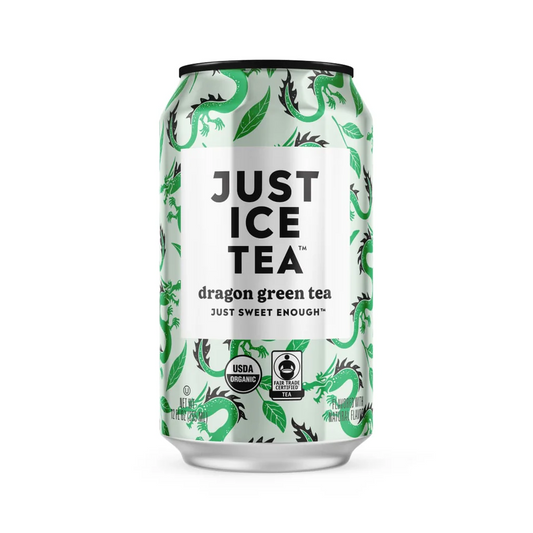 12oz Just Ice Tea Can Dragon Green Tea Refreshing Drink 