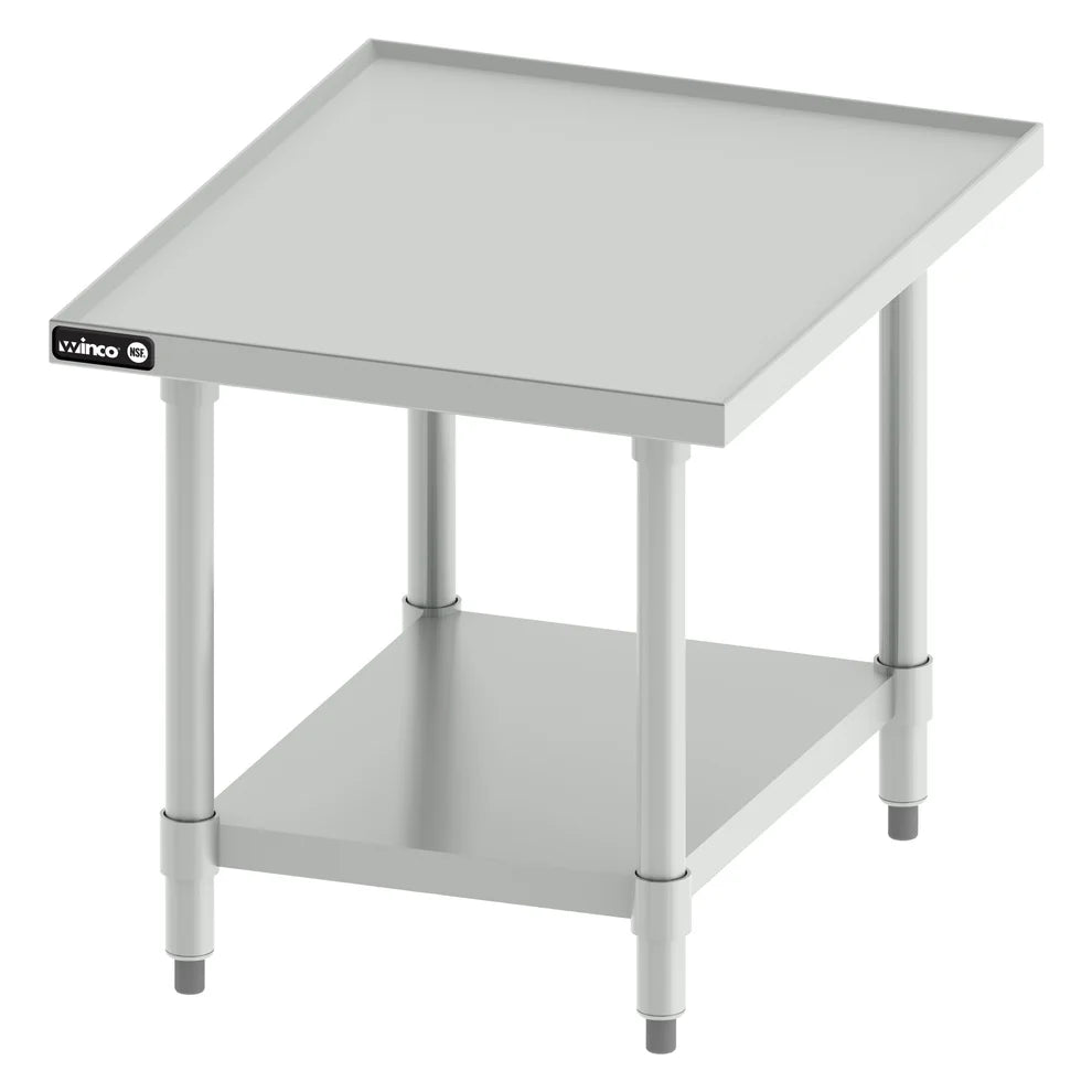 Winco EMT-2424, 24"x24" SS Top, Galv Legs Equipment Stand, NSF