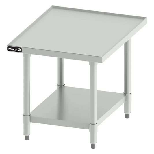 Winco EMT-2424, 24"x24" SS Top, Galv Legs Equipment Stand, NSF