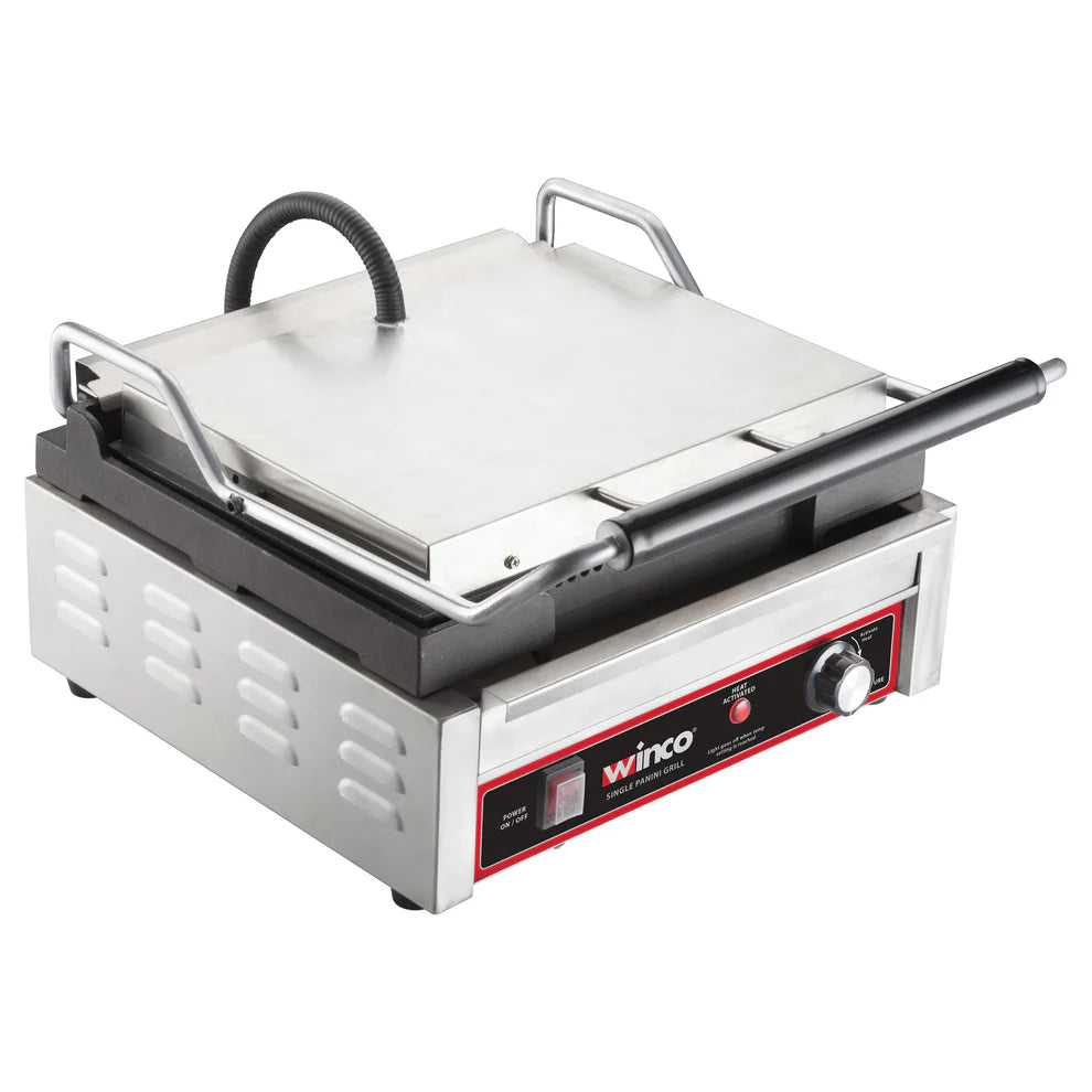Winco EPG-1C/2, 14" & 9" Ribbed Single & Double Panini Grill