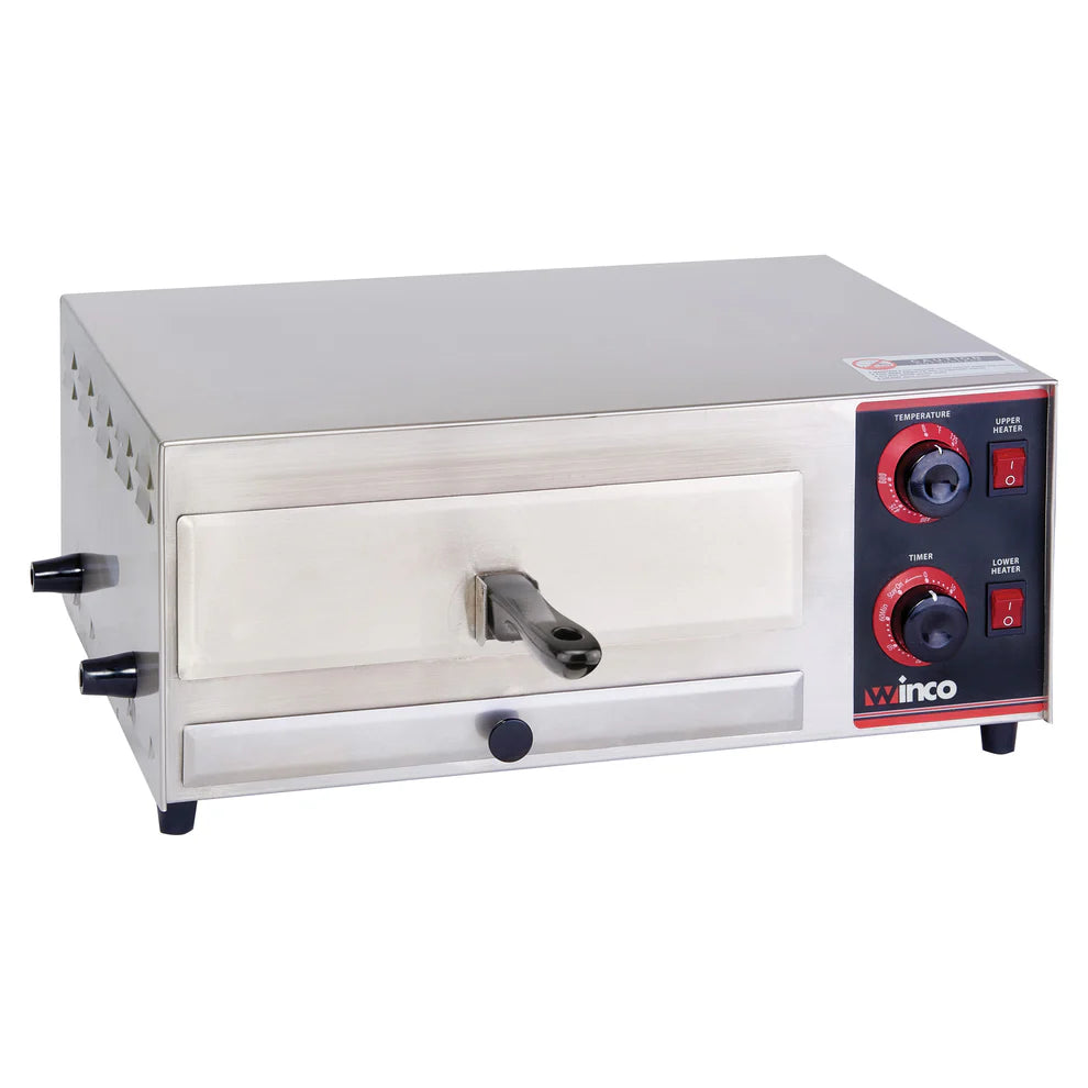Winco EPO-1, 600°F, Bell Timer, Stay On Function Electric Pizza Oven