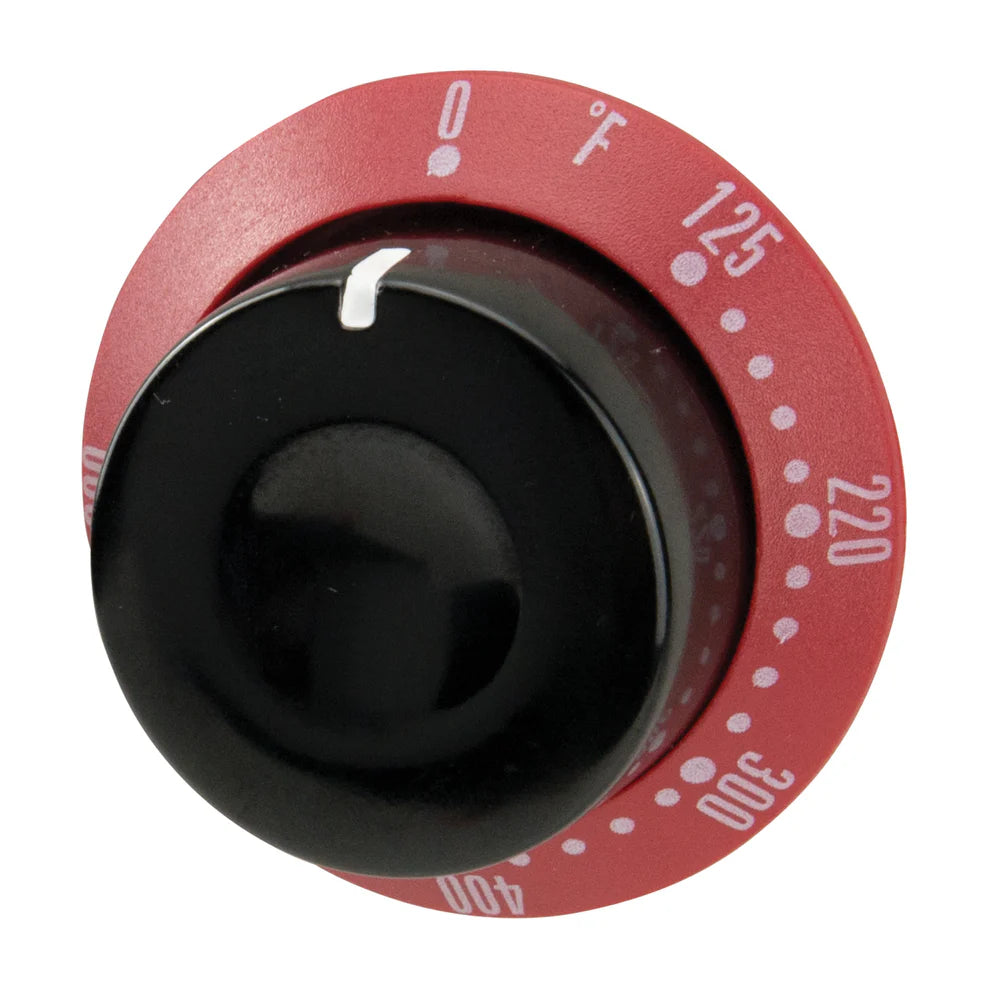 Winco EPSG-P28, Temp Knob Insert with Red Ring & Black Knob