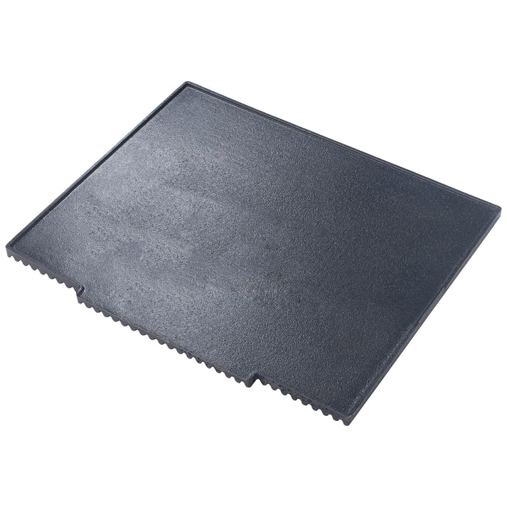 Set-on Griddle Cast Iron for EPG-10 1/Pack convert the Winco Panini Grill (EPG-1C) into a flat top griddle with this easy to install adaptor plate.