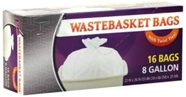 clear plastic wastebasket liner bag for small office trash can