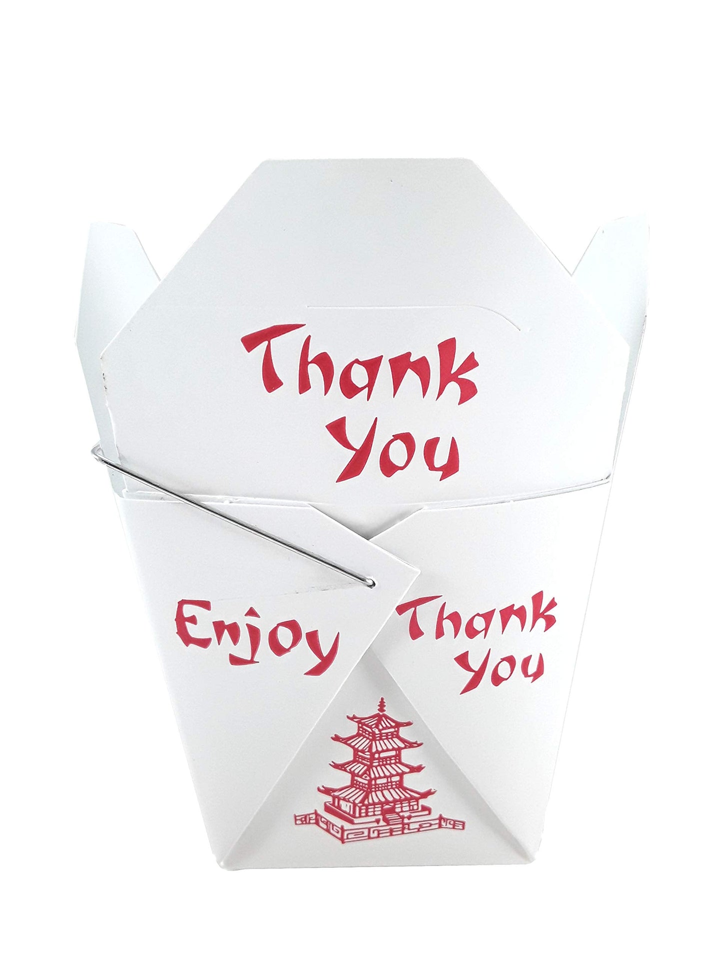 White Style Asian Food Paper Take Out Boxes 16oz or 32oz