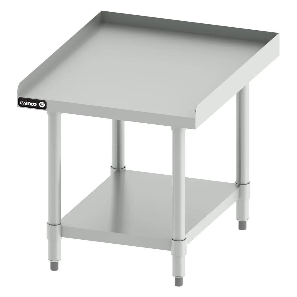 Winco ES-2430 to ES-6030, SS Equipment Stand w/ Galv Legs & Shelf, NSF