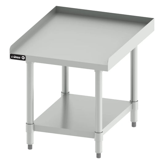 Winco ES-2430 to ES-6030, SS Equipment Stand w/ Galv Legs & Shelf, NSF