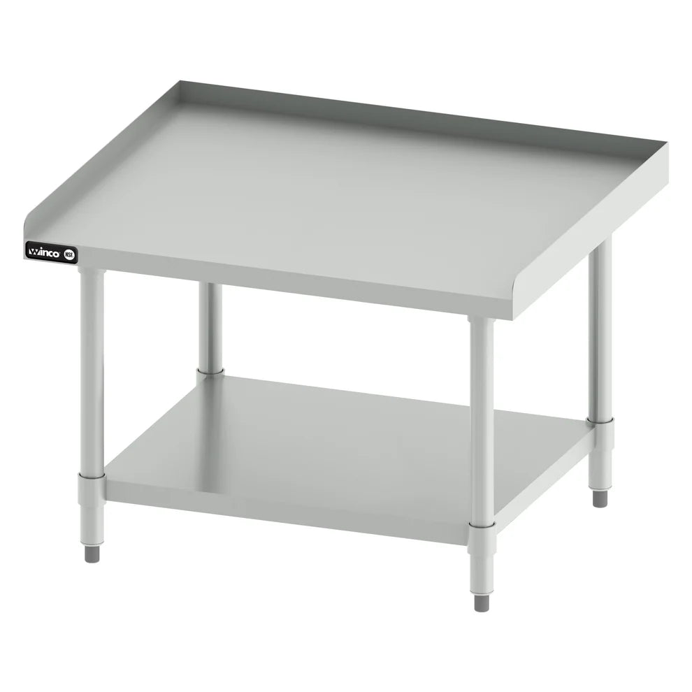 Winco ES-2430 to ES-6030, SS Equipment Stand w/ Galv Legs & Shelf, NSF