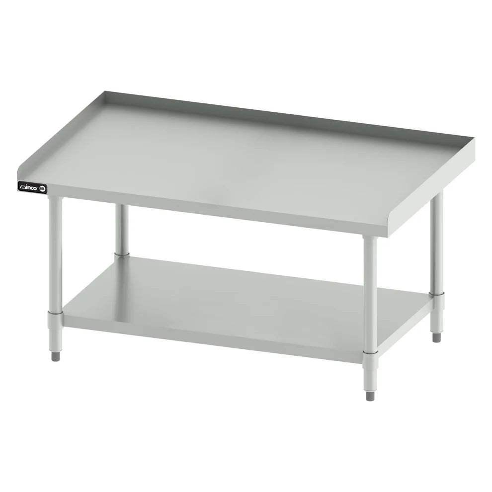 Winco ES-2430 to ES-6030, SS Equipment Stand w/ Galv Legs & Shelf, NSF
