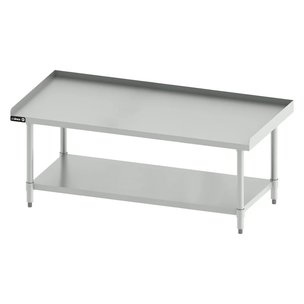 Winco ES-2430 to ES-6030, SS Equipment Stand w/ Galv Legs & Shelf, NSF