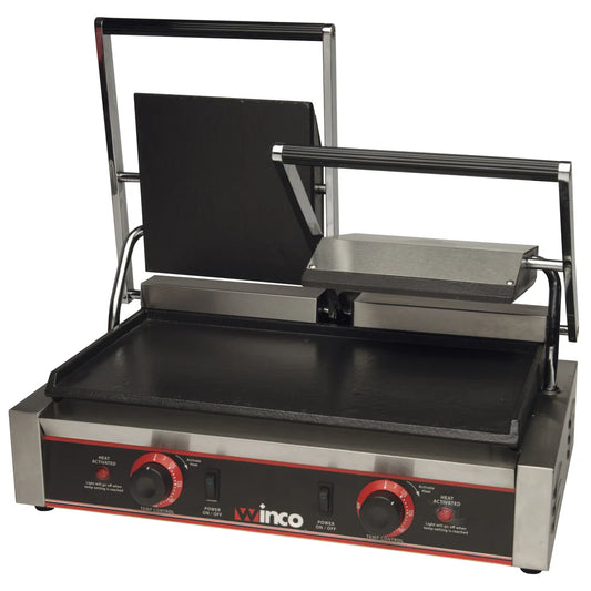 Winco ESG-1/2, 120V 14"& 9" Flat Plate Single/Double Sandwich Grill