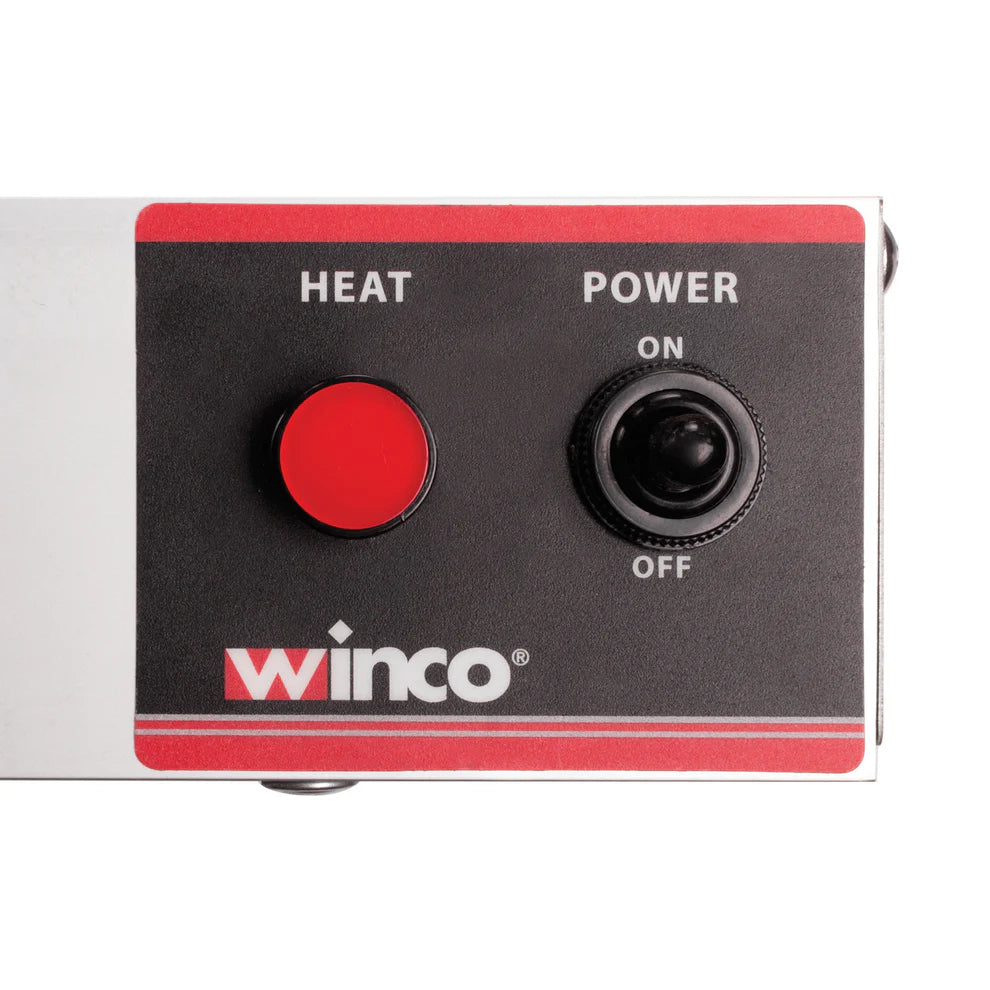 Winco ESH-1, 24" Electric Strip Heater with adjustable stand