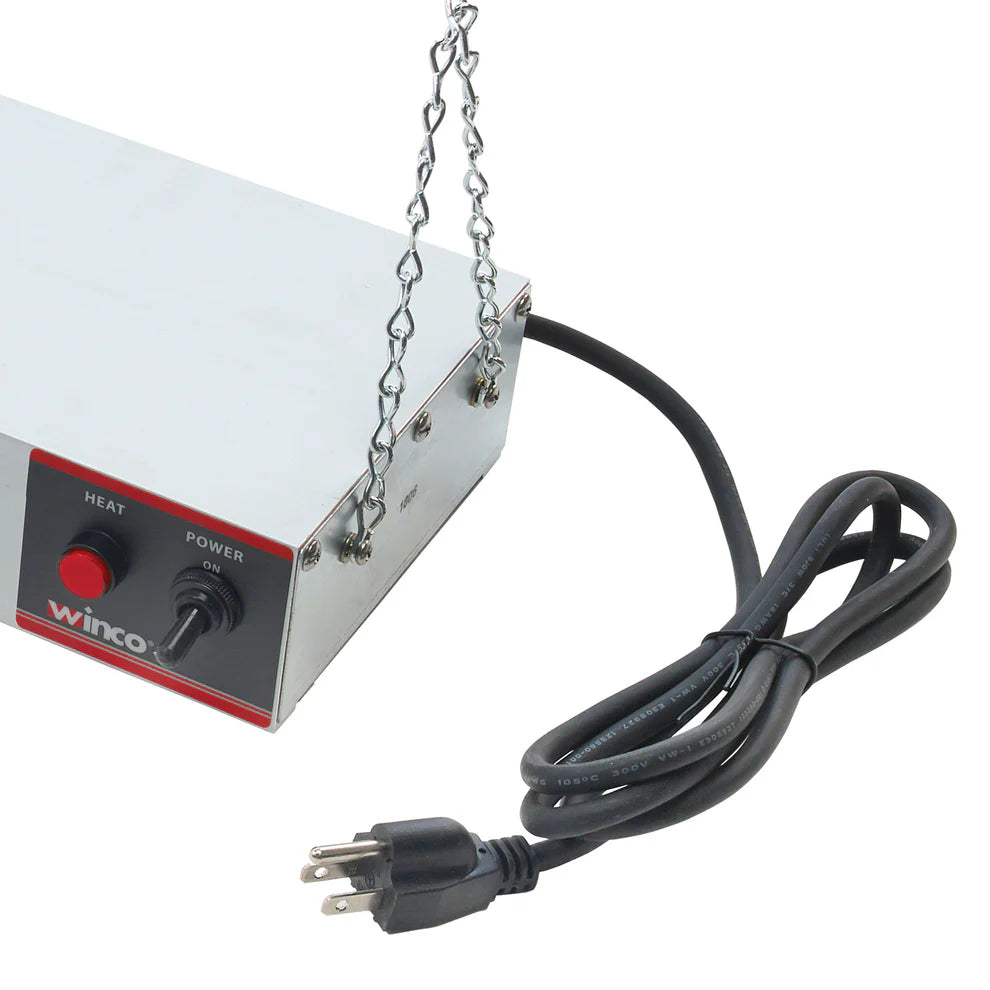 Winco ESH-24-72, Electric Strip Heater w/ Undermount Brackets