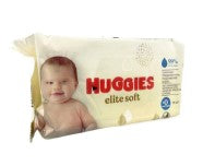 Huggies Baby Wipes Elite Soft, 56 ct pack, extra soft and gentle wipes for hands, face, and diaper area.