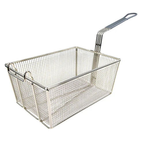 Winco FB-35, 13-1/4" x 9-1/2" x 6", Grey Hdl Fry Basket