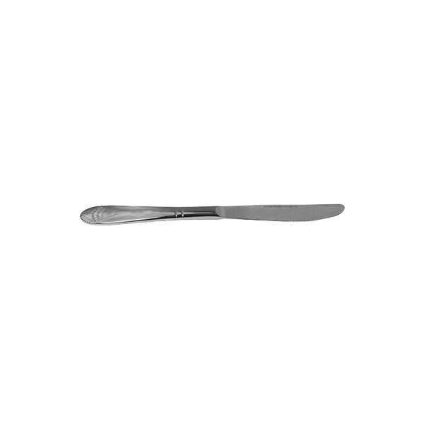 venetian table knife euro stainless steel stanton trading 9 3/4" heavy weight with elegant venetian pattern handle, dishwasher safe and high quality flatware set, perfect for fine dining and everyday use.