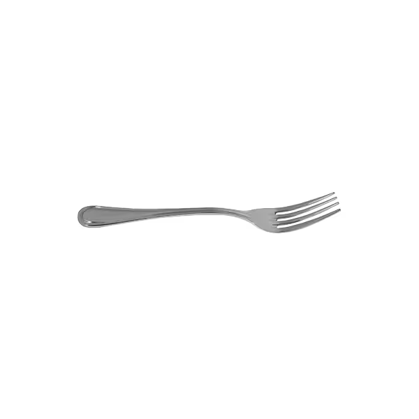 paris dinner fork stainless steel stanton trading 7 1/4" heavy weight flatware set with classic parisian pattern handle, featuring a sleek, and modern design, perfect for any dining occasion.