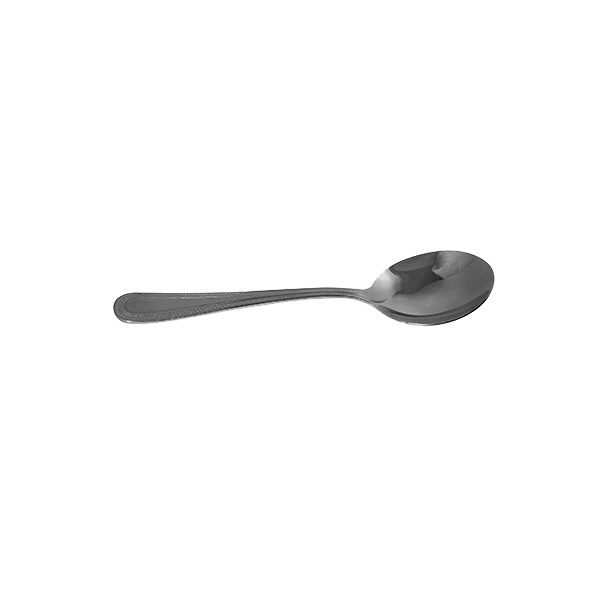 pearl bouillon spoon stainless steel stanton trading 6 1/8" flatware set with timeless elegance of pearl inspired handle crafted for lasting style and quality, perfect for casual and formal dining.