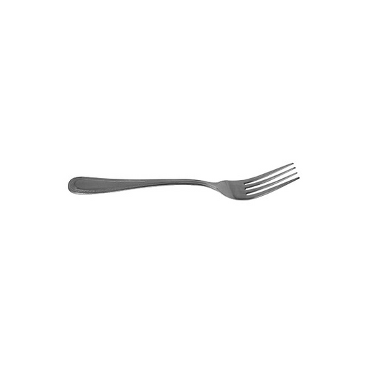 pearl dinner fork stainless steel stanton trading 7 3/8" flatware set with timeless elegance of pearl inspired handle crafted for lasting style and quality, perfect for casual and formal dining.