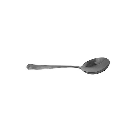 ascend bouillon spoon stainless steel stanton trading 5 7/8" heavy weight and high-end quality flatware set, featuring a sleek and modern design that adds elegance to your meals.