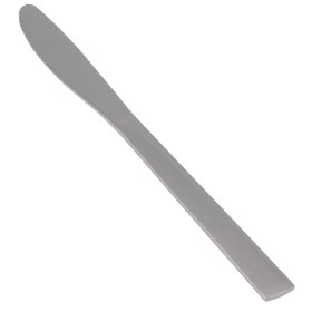 windsor dinner knife, stainless steel stanton tradin  7 7/8" medium weight, durable flatware set with elegant and polished design handle, perfect for restaurant or any dining setup.