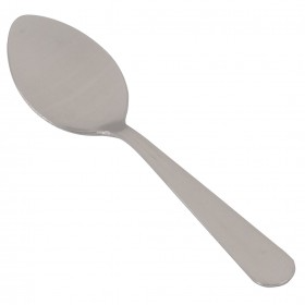 windsor demitasse spoon, stainless steel stanton trading 4 5/8" medium weight, durable flatware set with elegant and polished design handle, perfect for restaurant or any dining setup.