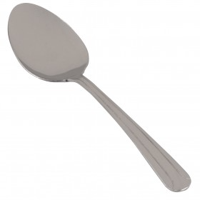 dominion dinner spoon, stainless steel stanton trading 7" heavy weight, high quality flatware set for long-lasting use with elegant, sleek and polished look, ideal for any table setting.