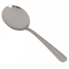 dominion bouillon spoon, stainless steel stanton trading 5 7/8" heavy weight, high quality flatware set for long-lasting use with elegant, sleek and polished look, ideal for any table setting.