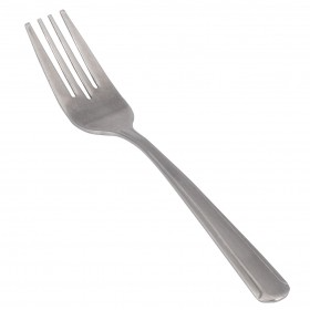 dominion dinner fork, stainless steel stanton trading 7" heavy weight, high quality flatware set for long-lasting use with elegant, sleek and polished look, ideal for any table setting.