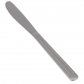 dominion dinner knife, stainless steel stanton trading 8 1/4" heavy weight, high quality flatware set for long-lasting use with elegant, sleek and polished look, ideal for any table setting.