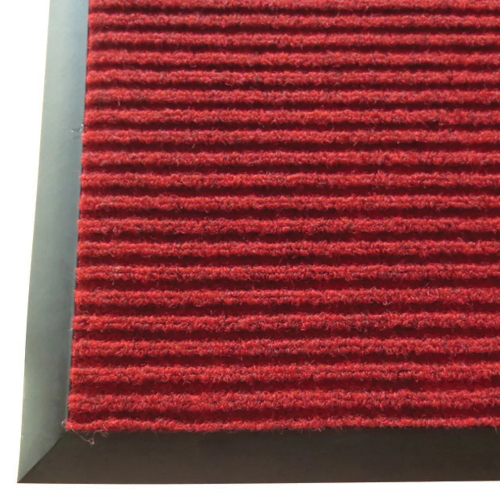 Winco FMC-310C to 46U, 3x5'-4x6' Charcoal/Burgundy Carpet Floor Mats