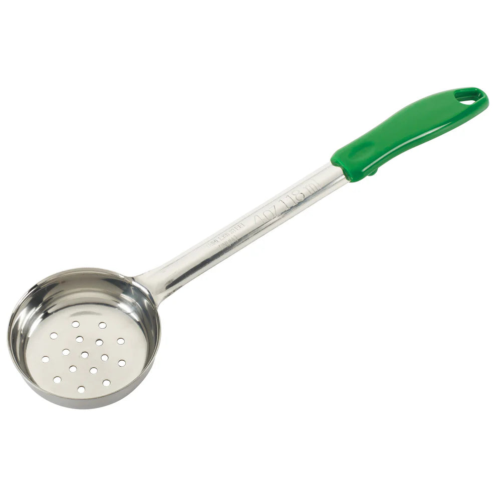 Winco FPP-1 to FPS-8, 1-8oz S/S One-piece Diff Colors Perf Food Portioner