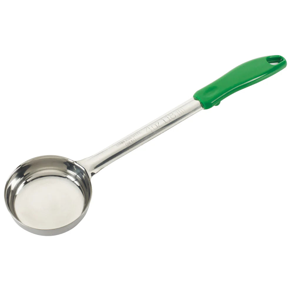 Winco FPP-1 to FPS-8, 1-8oz S/S One-piece Diff Colors Perf Food Portioner