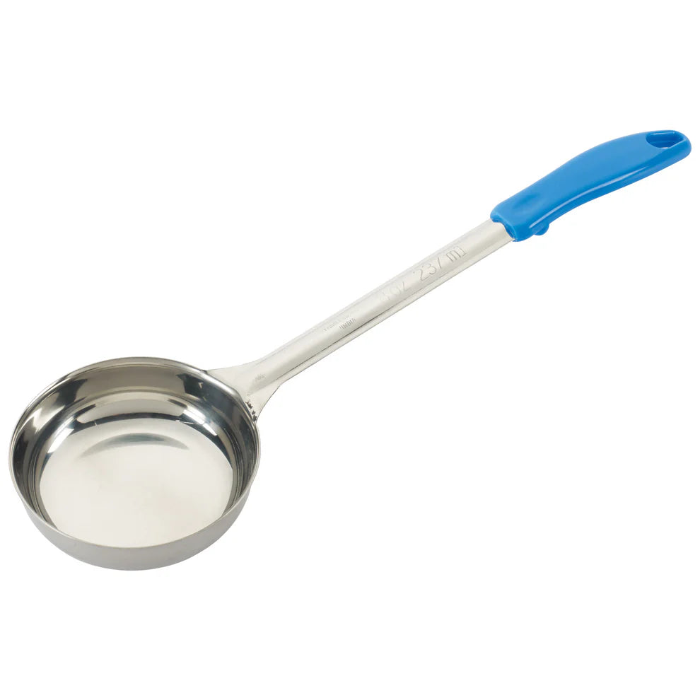 Winco FPP-1 to FPS-8, 1-8oz S/S One-piece Diff Colors Perf Food Portioner
