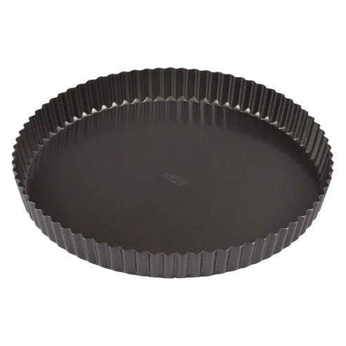 Winco FQP-10 to 8, 4-12" 2pcs/set Non-stick Carbon Steel Quiche Pans