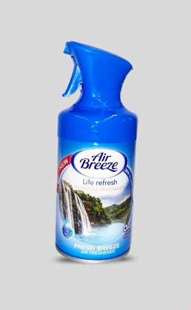 Air Breeze Fresh Breeze 8.5 oz trigger air freshener spray bottle.