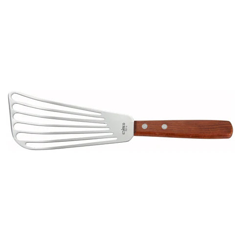 Winco FST-6, 6.5" Blade Wooden Hdl Fish Spatula, EA