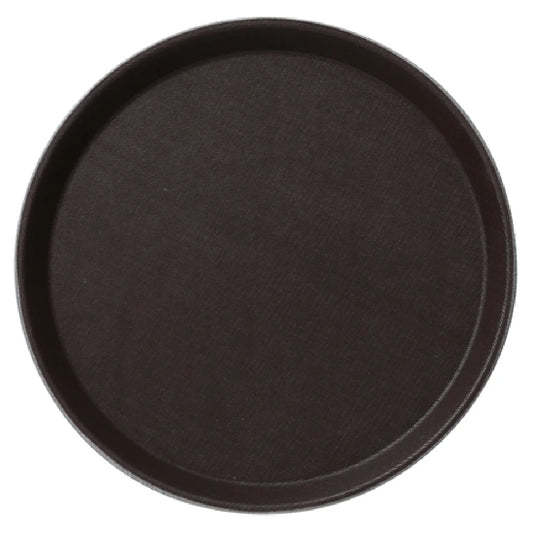 Yanco Serving Tray FT-1600 is a durable and versatile choice for professional food service. Made from high-quality fiberglass, this 16" round tray offers a lightweight yet sturdy design, ensuring long-lasting performance in high-traffic environments such as restaurants, catering events, and institutional dining. Its brown finish adds a touch of sophistication while complementing various dining settings. 