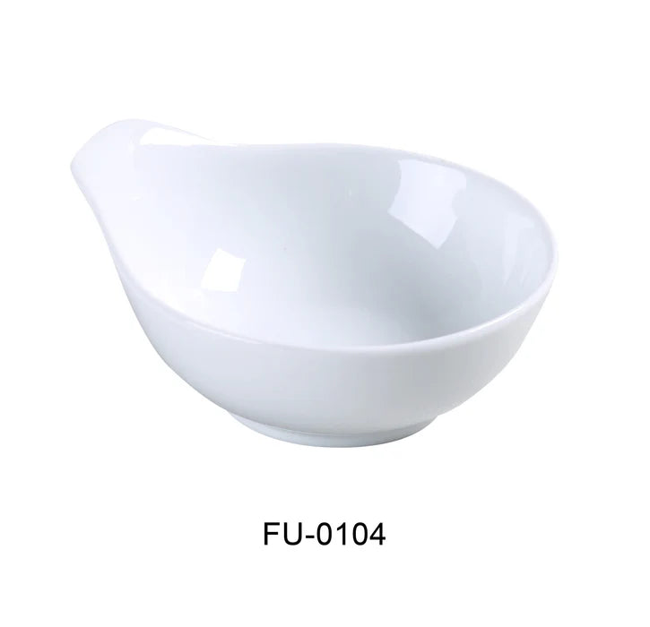 Yanco Soup Bowl FU-0104 is an elegant and reliable addition to your tableware collection. These bowls are made from high-quality porcelain, that gives its dinnerware a stylish glaze finish. Porcelain features excellent resistance to mechanical damage or temperature effects. You can use these Fuji collection color glazed bowls to serve such dishes like pasta, soups or salads. These white bowls would be perfect for your fine-dining restaurant, catered events, outdoor dining area or even hotels. 