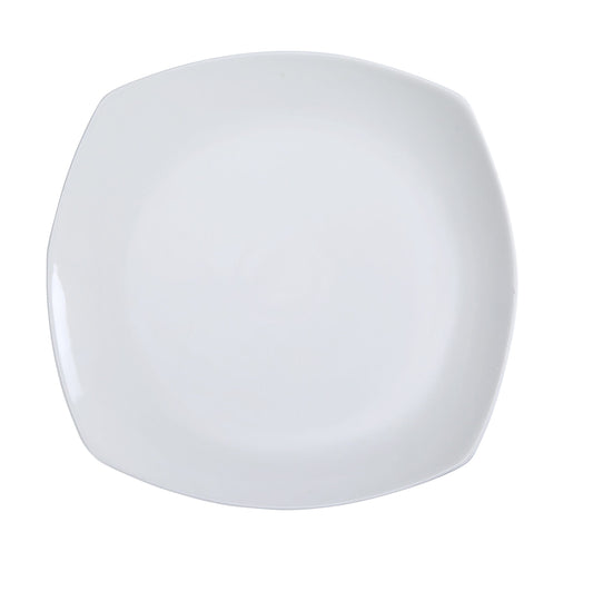 Yanco Square Flat Plate FU-310 offers a sleek and modern presentation for any dining setting. Made from durable bone white porcelain, this plate is ideal for serving appetizers, main courses, or desserts. Its flat surface provides ample space for creative plating, making it a great choice for restaurants, banquet halls, and catered events. Designed for both style and functionality, this plate is dishwasher, oven, and microwave safe.