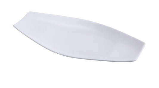 Yanco Platter FU-814 is a perfect solution for your food-serving establishment. It can be used for serving vegetables, cold cuts, fresh greens or appetizers. It is made from high-quality reliable porcelain. Thanks to the stylish Fuji collection, these white platters will perfectly fit your porcelain tableware collection. They will always look nice in your fine-dining restaurant or catering events. These oval platters are a stylish and high-quality dinnerware solution for your business. 