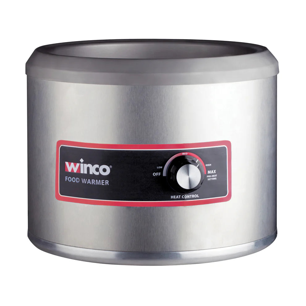 Winco FW-11R250/7R250, 7&11 Qt 120V, 550W/750W Round Food Warmer