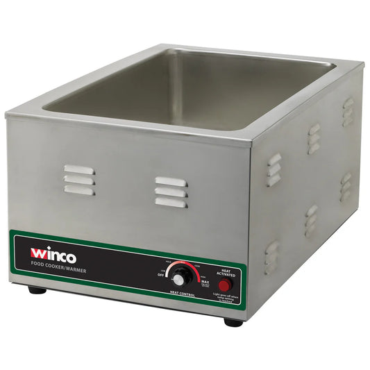 Winco FW-S600, 20"x12" 1500W 120V Electric Food Warmer & Cooker