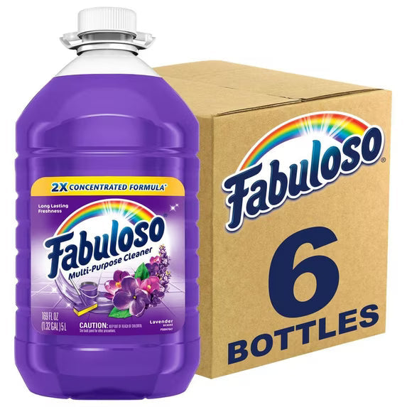169oz Fabuloso Lavender 2X Concentrated Floor Cleaner, 6 Pack