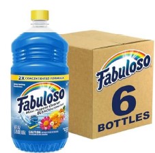 Fabuloso All-Purpose Cleaner, Spring Fresh scent, 1.65 L bottle, cleans multiple surfaces and leaves a fresh, long-lasting fragrance.