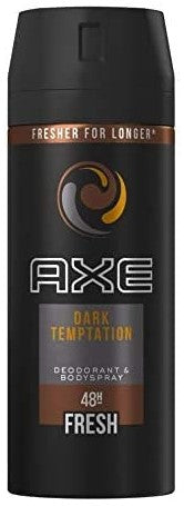 AXE Body Spray Dark Temptation 150 ml can with brown and black design