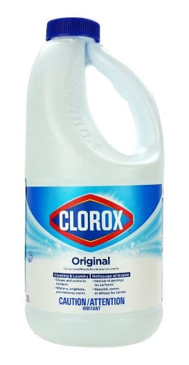 Clorox Concentrated Bleach bottle, Original Scent, 1.2L.”