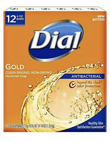 Dial Gold Bar Soap 4 oz (113 g) – gentle cleansing bar with moisturizing formula and refreshing scent for daily use