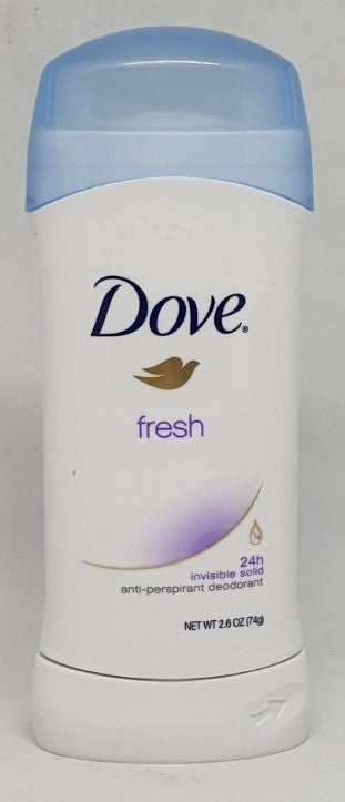 Dove Invisible Solid Antiperspirant Deodorant 2.6 oz – Fresh scent with white-mark protection and moisturizing care for smooth underarms.